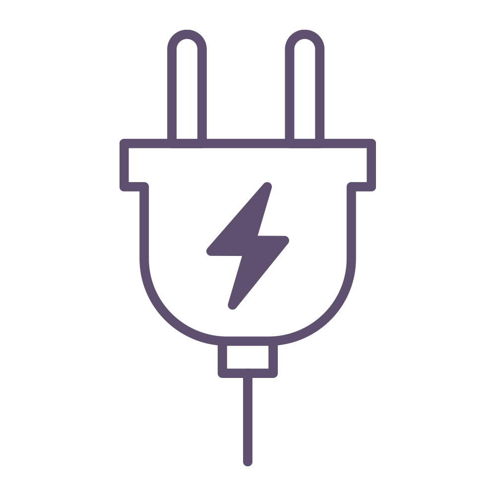 中央に雷のマークをあしらい、電