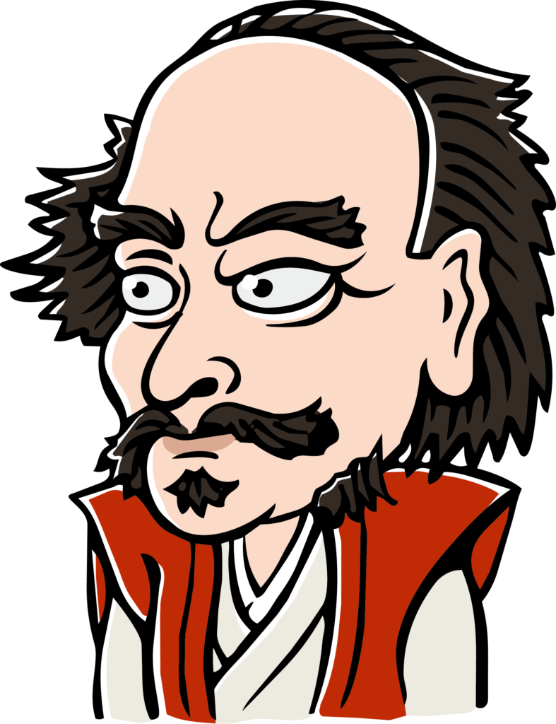 宮本武蔵のイラストです。 江戸