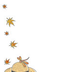 残暑見舞い 残暑見舞いのイラスト入りのテンプレート 紅葉