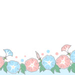 残暑見舞い 残暑見舞いのイラスト入りのテンプレート 朝顔