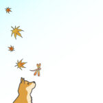 残暑見舞い 残暑見舞いのイラスト入りのテンプレート 紅葉