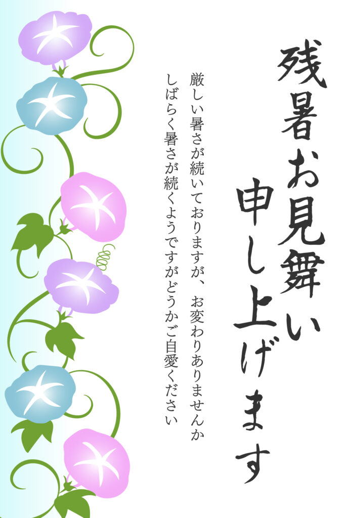 色とりどりの「アサガオ」が涼や