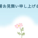 残暑見舞い 残暑見舞いのイラスト入りのテンプレート 残暑