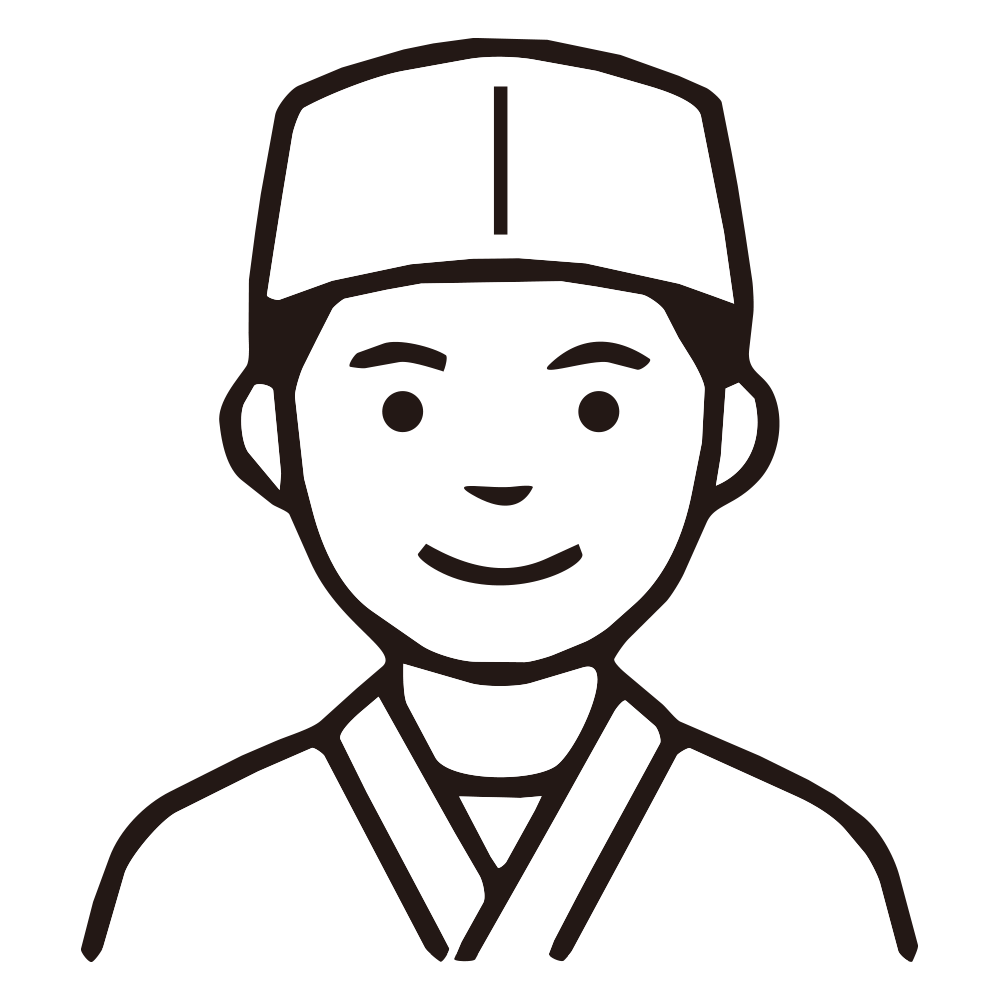 和帽子と白衣を身につけた笑顔の