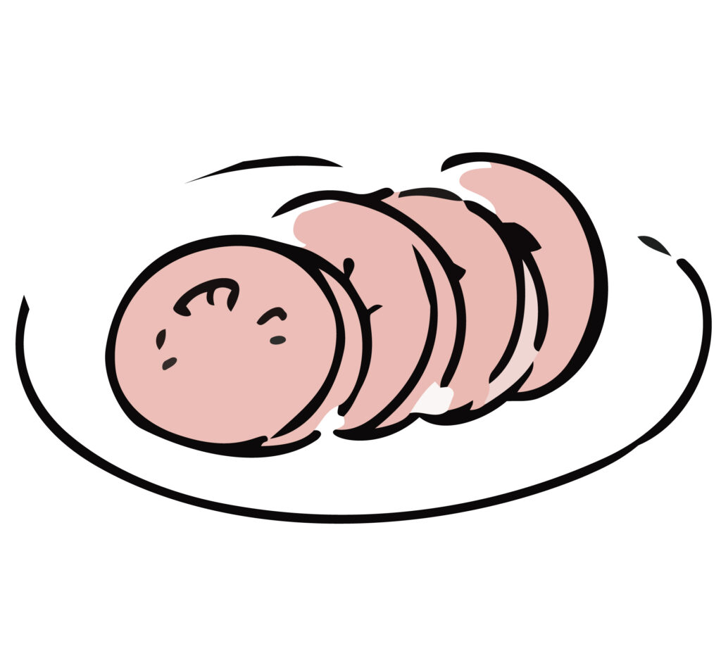 手描き風でかわいく描いた、冷や