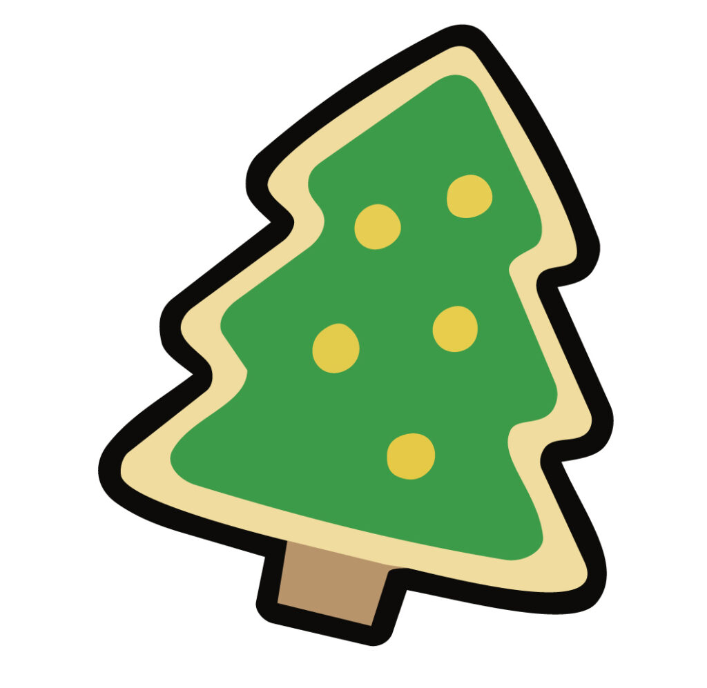 クリスマスツリーの形をした、か