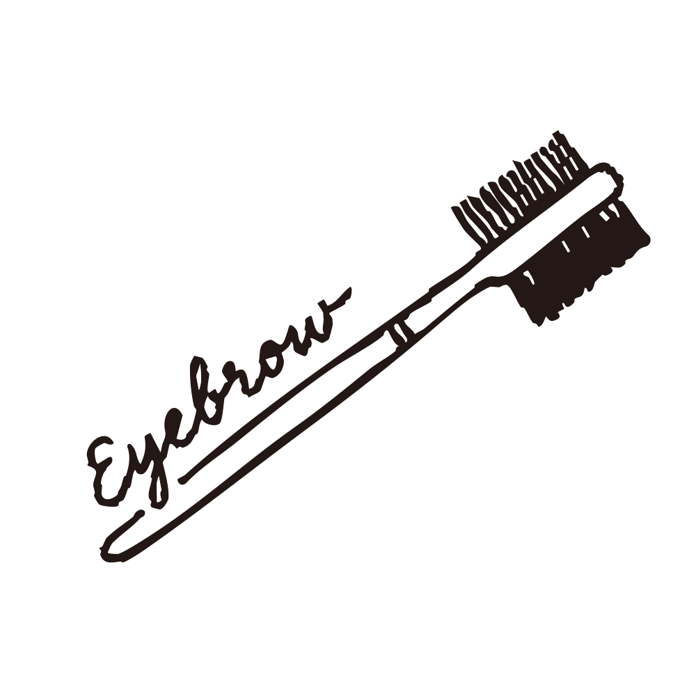 Eyebrowの英字が入ったア