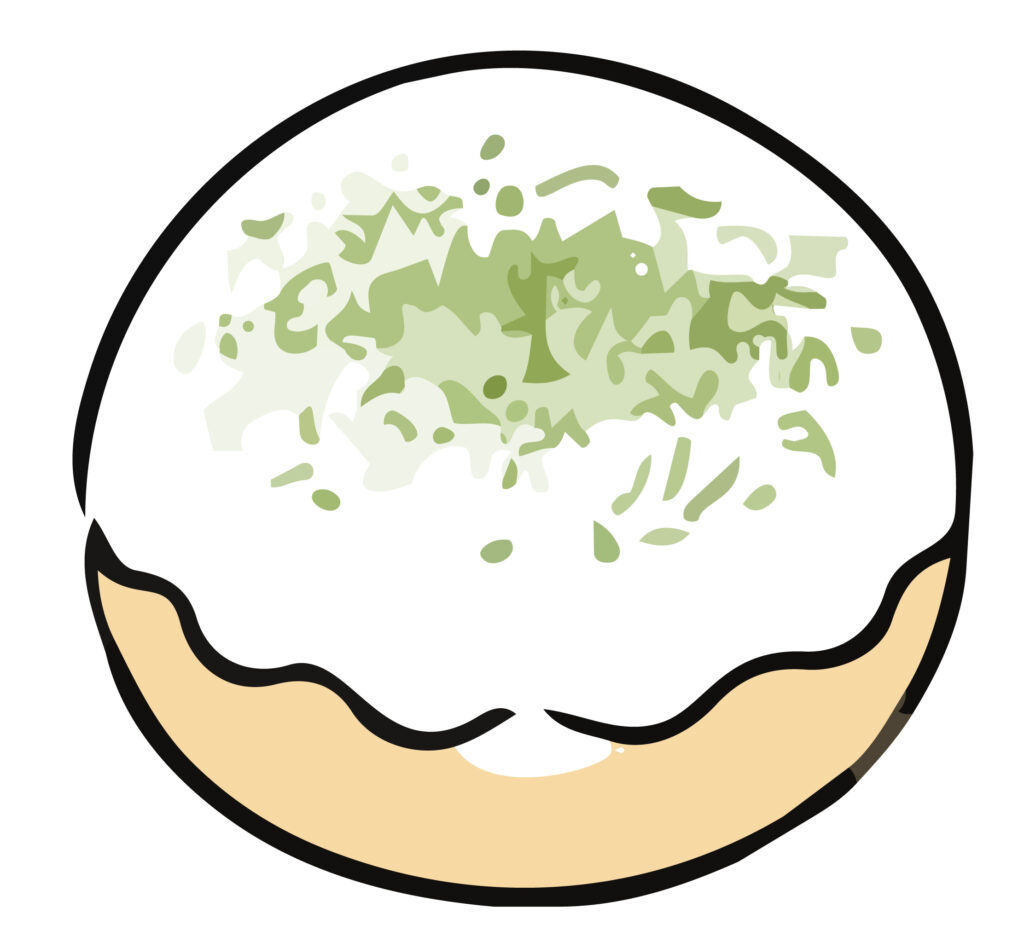 人気の抹茶スイーツを描きました