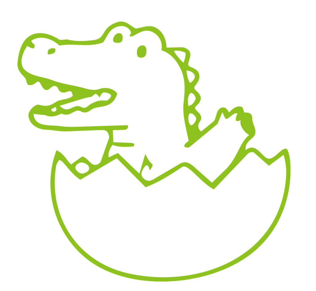 たまごからちょこんと顔を出して