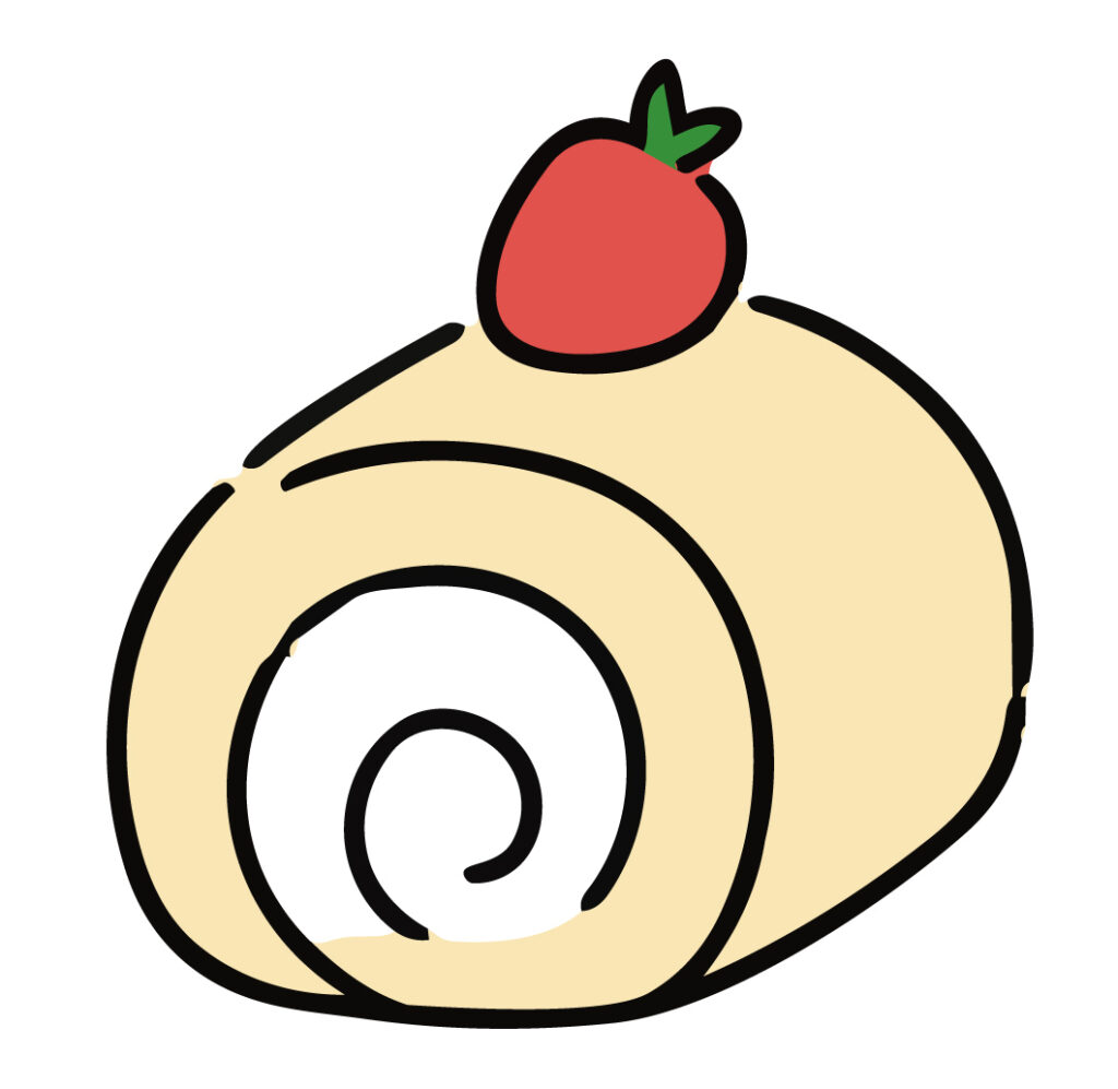 ふんわりクリームを巻いた、おい