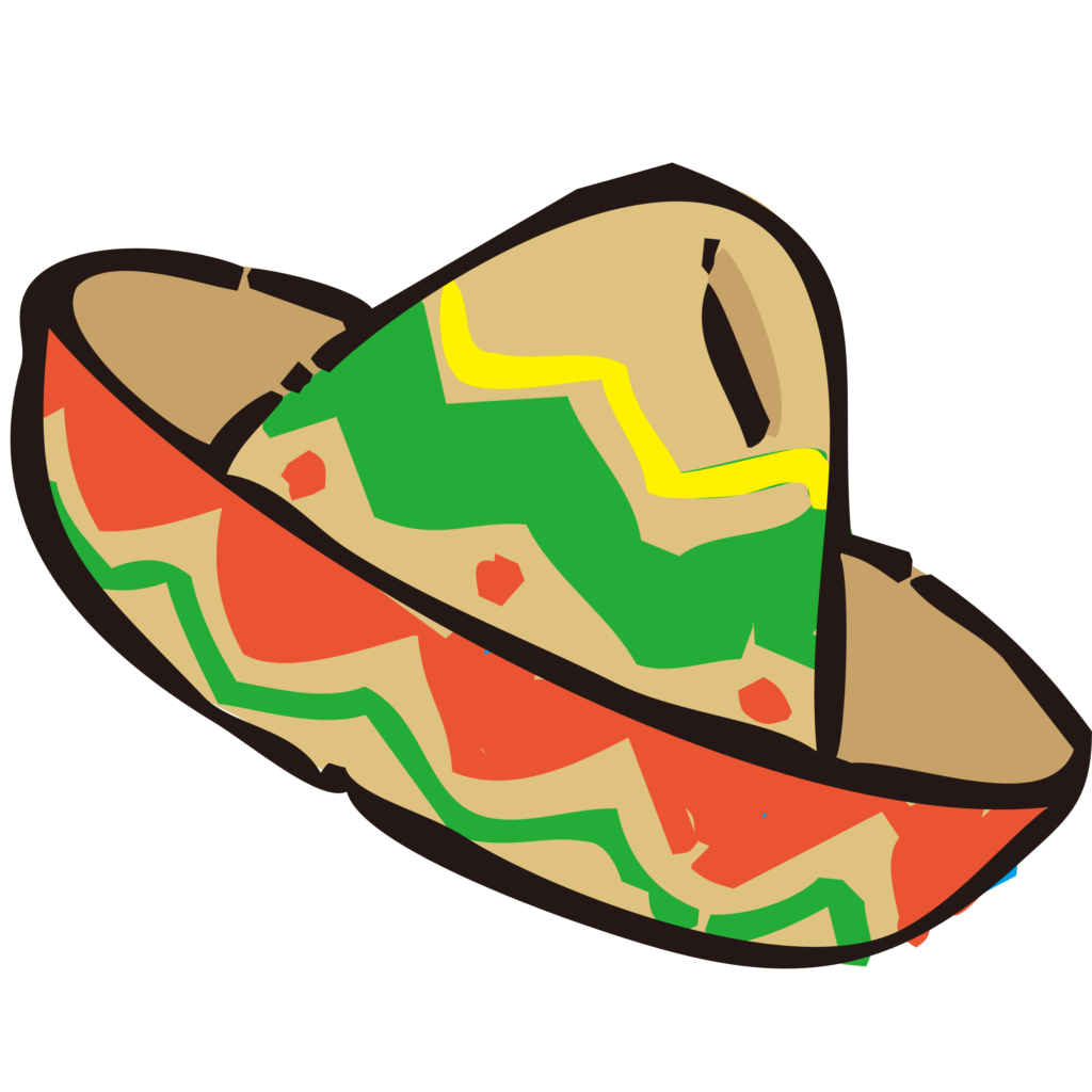 手書きのソンブレロのイラストで