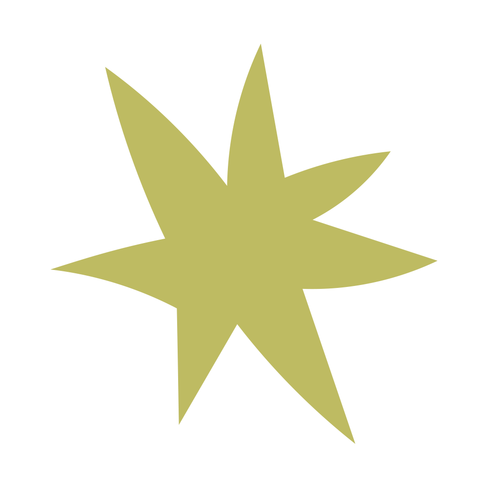 7つの角を持つ手描き風の星を描