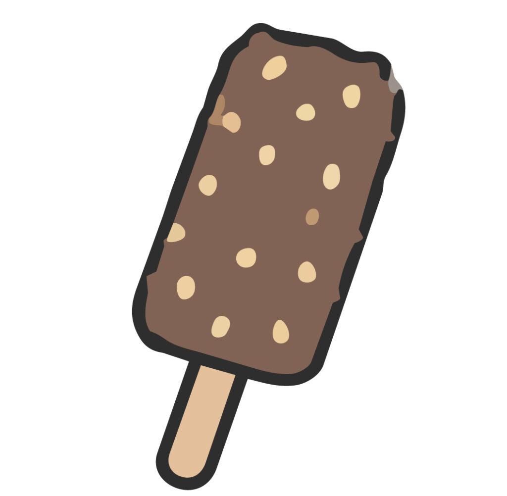 チョコレートのクランチがたっぷ