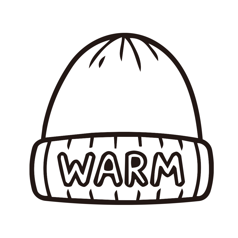折り返しに「WARM」の文字が