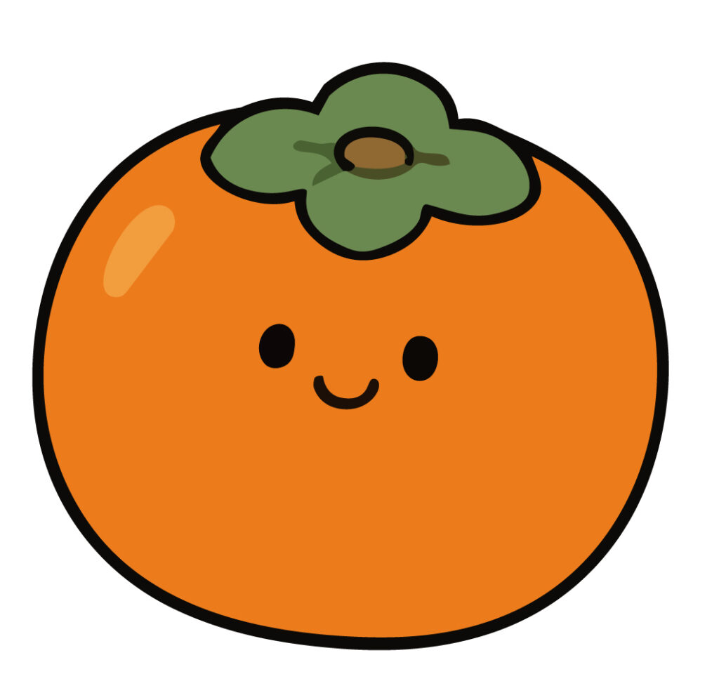 かわいい目と表情をつけた、キュ