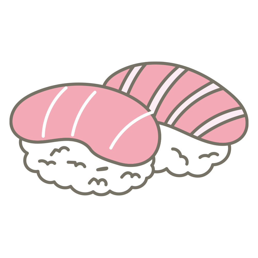 ツヤのあるピンクのネタが美味し