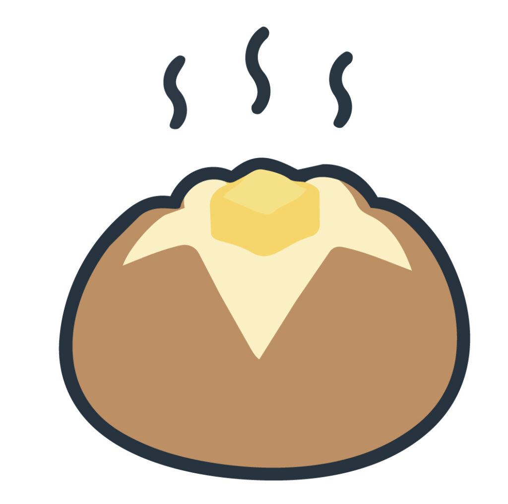 ほくほくのじゃがいもにバターを