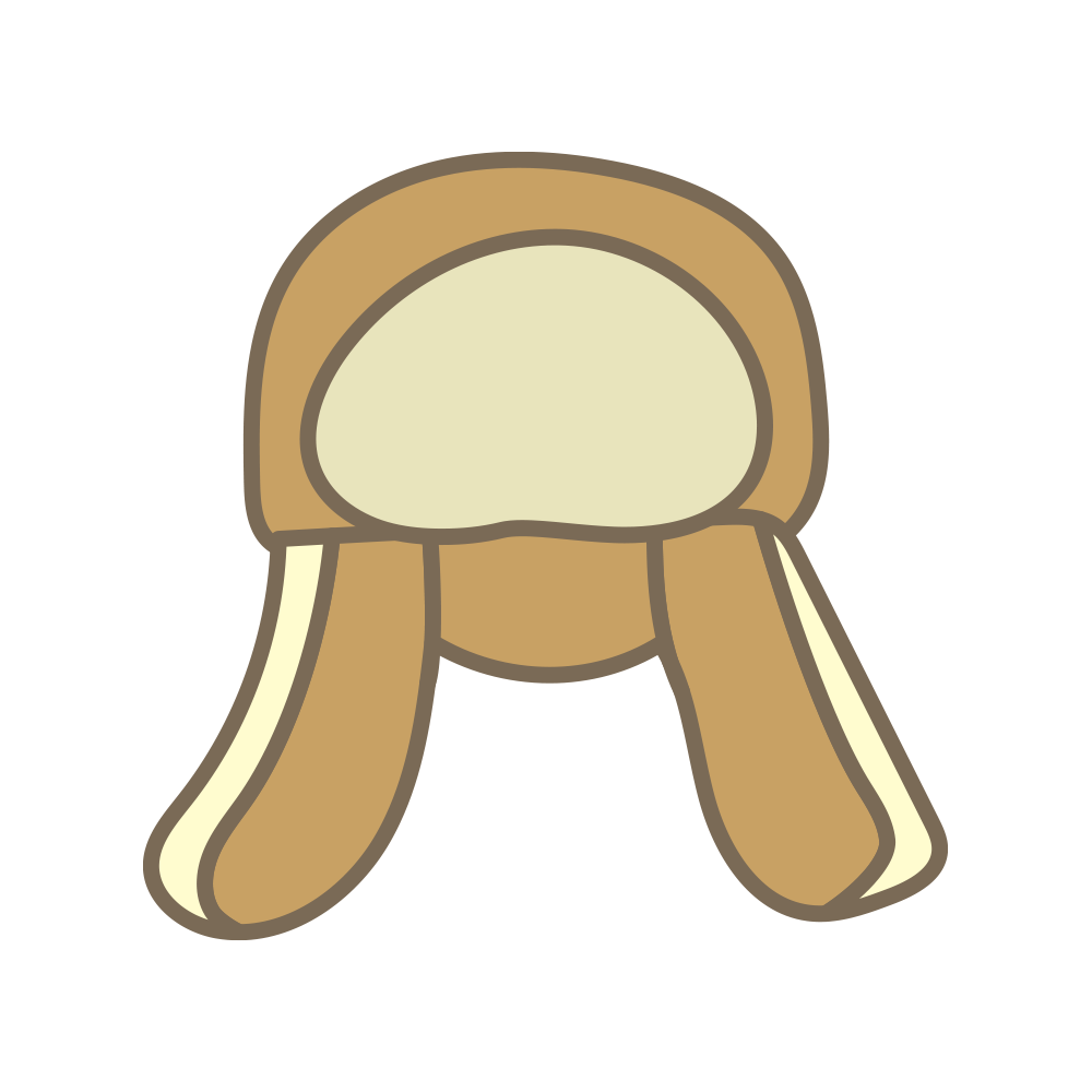 ふんわり耳当てがついた防寒仕様