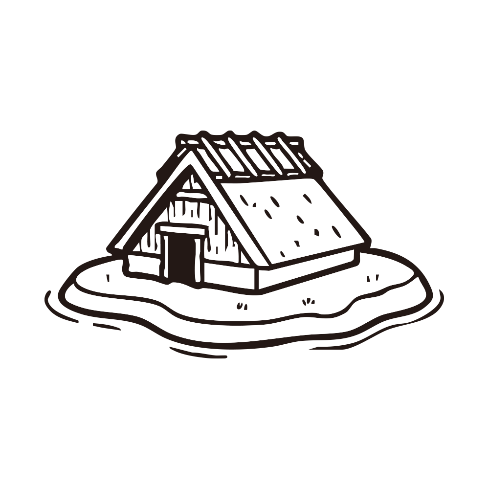 茅葺き屋根が特徴的な縄文・弥生