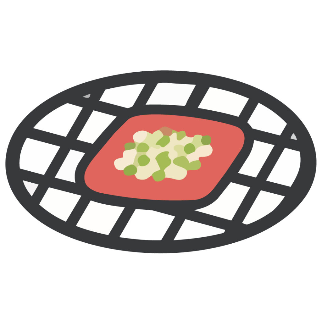 香ばしく焼いたカルビに、たっぷ