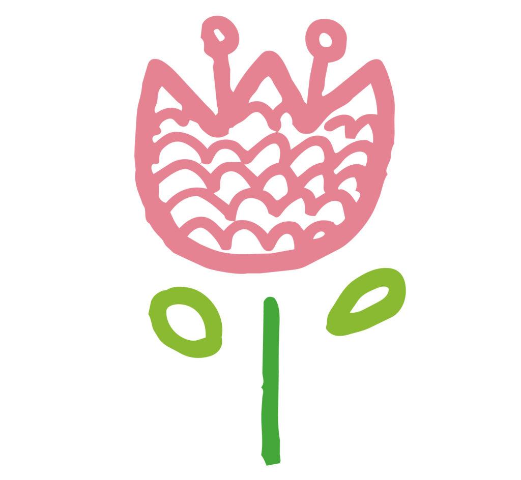 モダンな雰囲気で描いた、かわい
