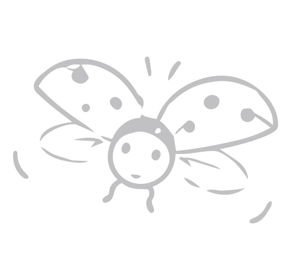 テントウムシを手書きならではの