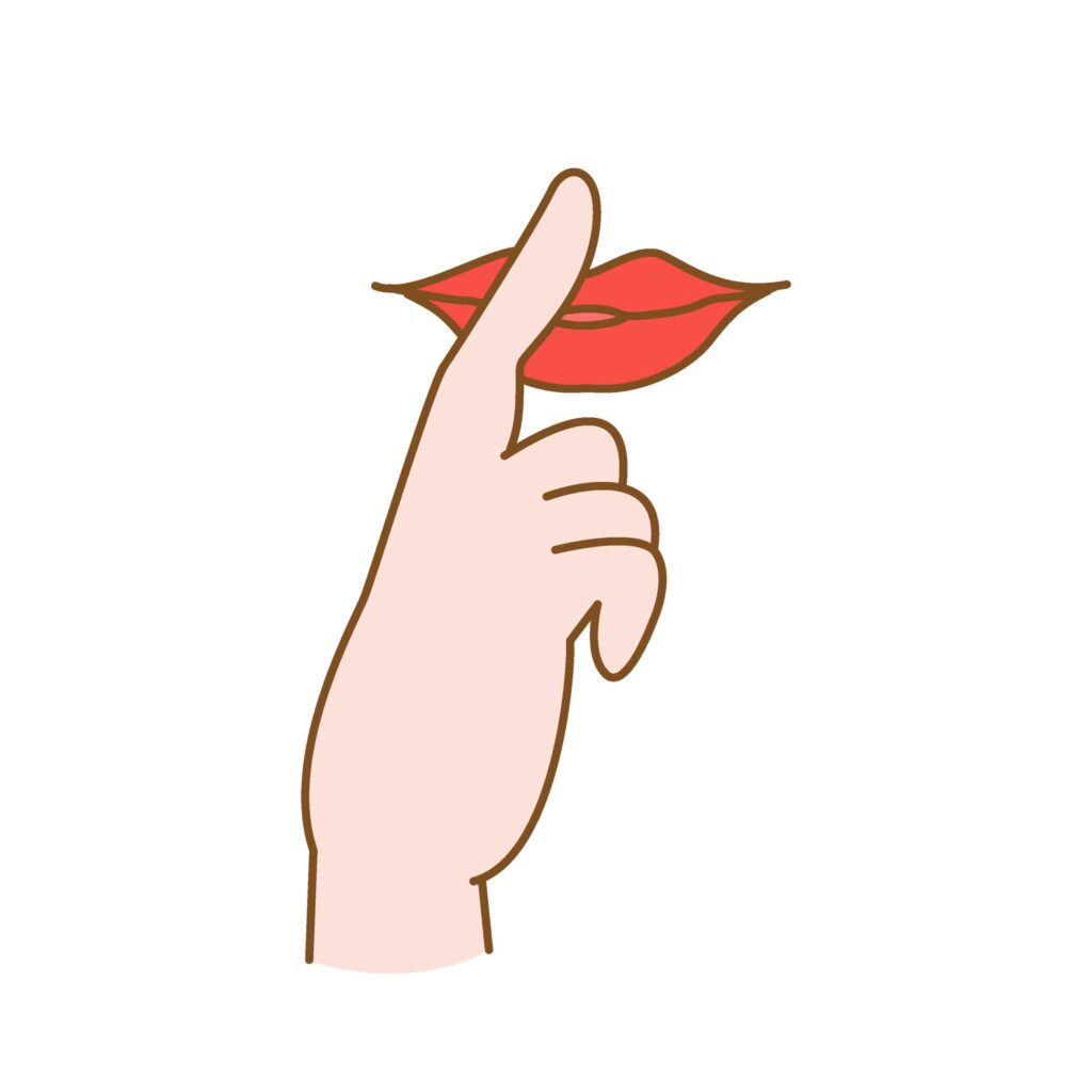 手の動作のイラストです。 お静