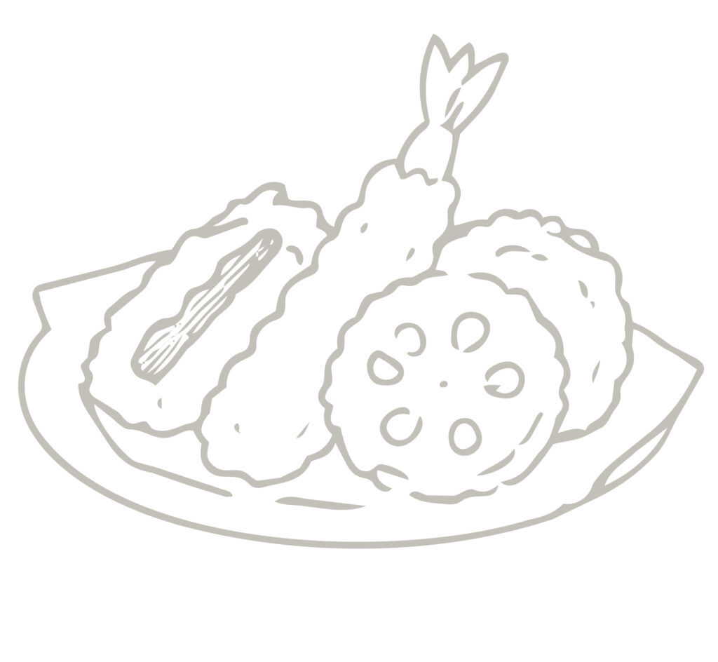 えびや野菜などを盛り合わせた天