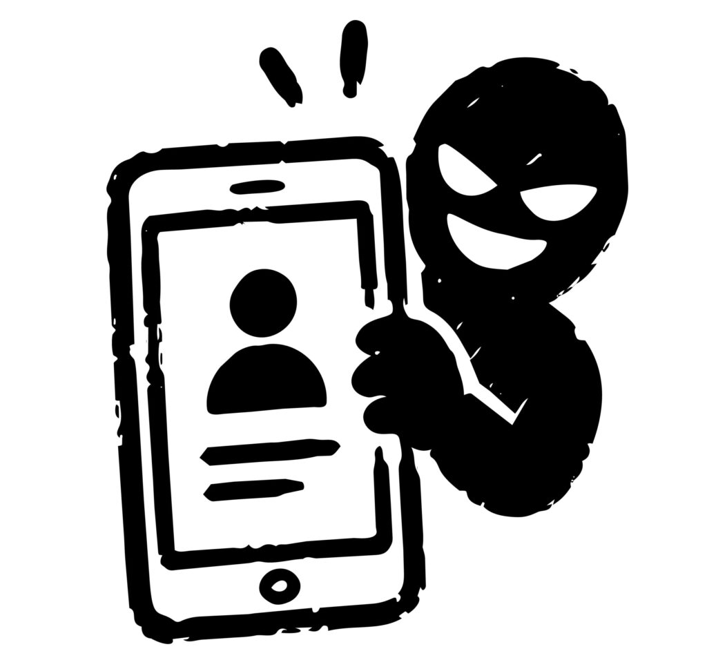 スマホを乗っ取る悪質な人物を、