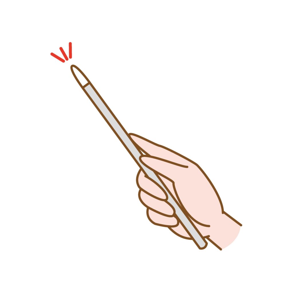 人物のいろいろな手の動作のイラ