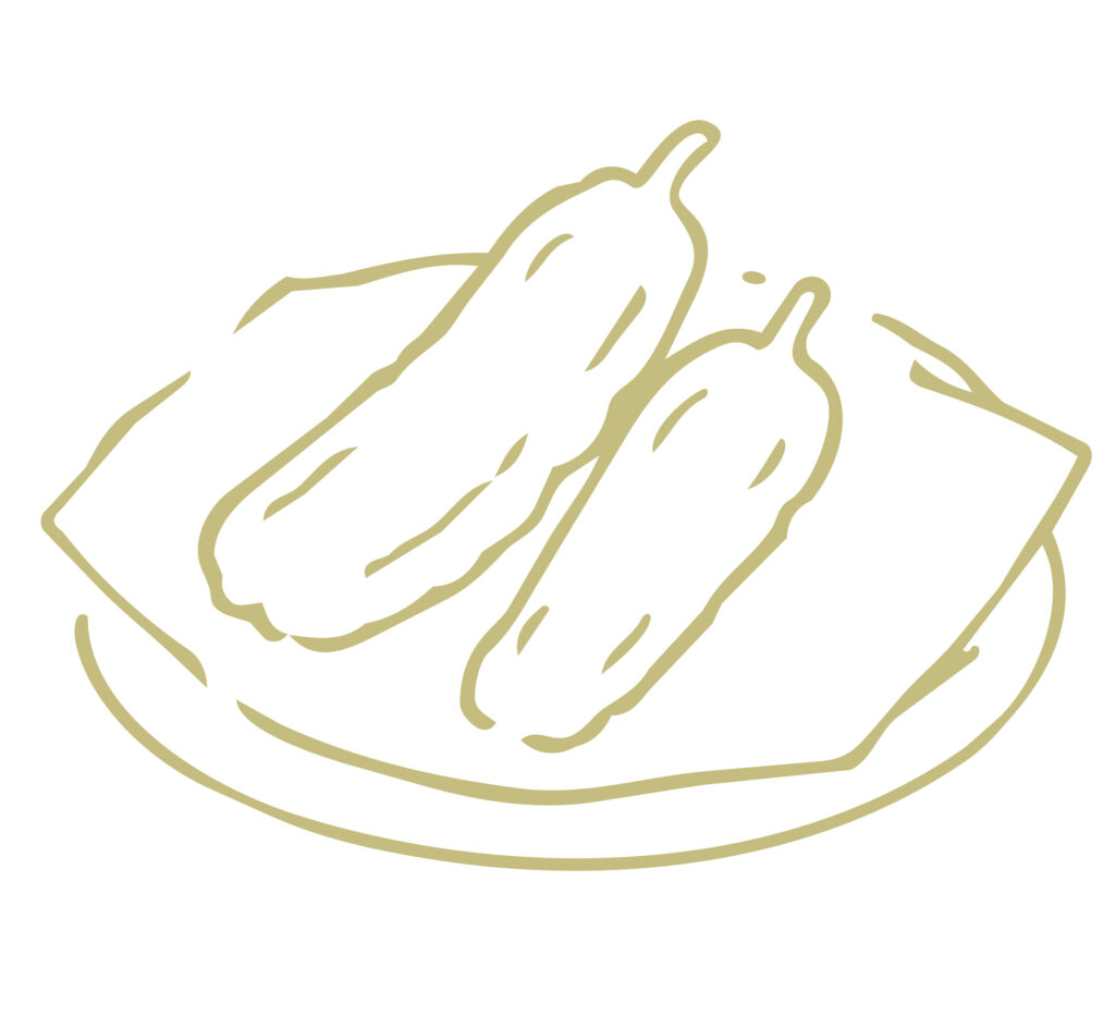 ピーマンをカラッと揚げた天ぷら