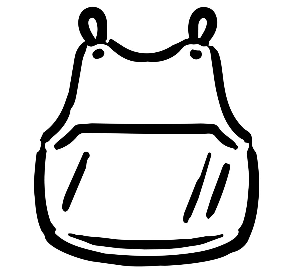 剣道の防具のひとつ、胴台をシン