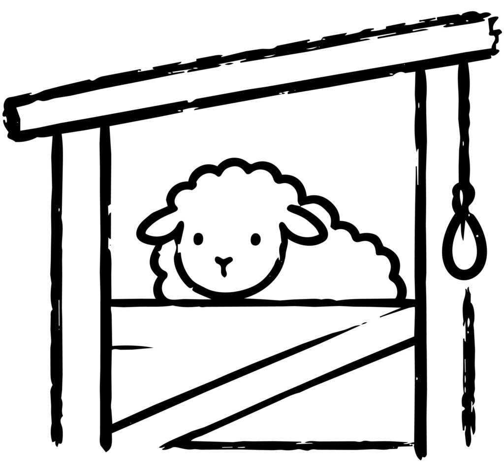 納屋の中でのんびり過ごす、もこ