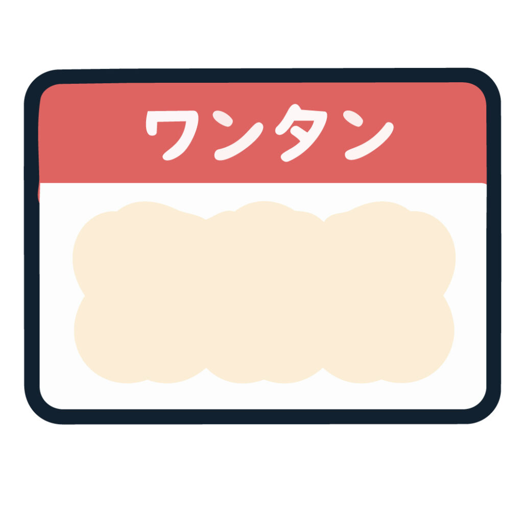 パックに並べて入ったワンタンを