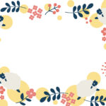 年賀状 2027年（丁未・未年）イラスト入り年賀状の素材 北欧