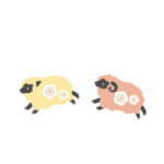 年賀状 2027年（丁未・未年）イラスト入り年賀状の素材 新年